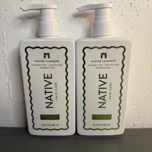 Native Winter Cashmere Moisturizing Shampoo 16.5 oz LOT of 2